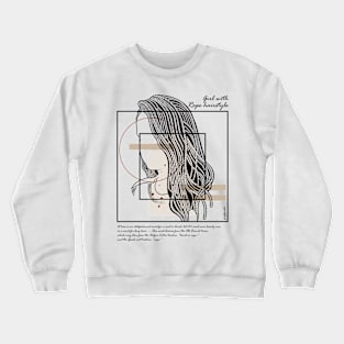 Girl with Rope hairstyle version 8 Crewneck Sweatshirt